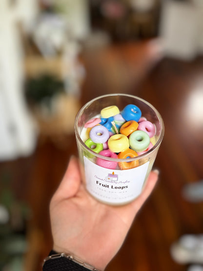 Are you Cereal?! Fruitloops candle