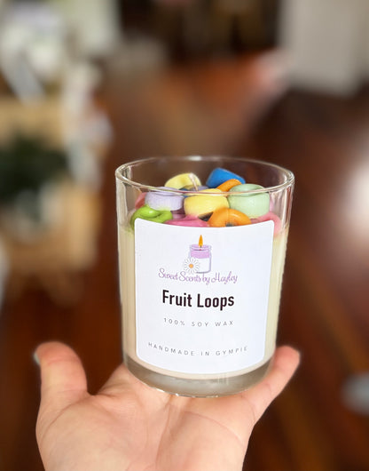 Are you Cereal?! Fruitloops candle