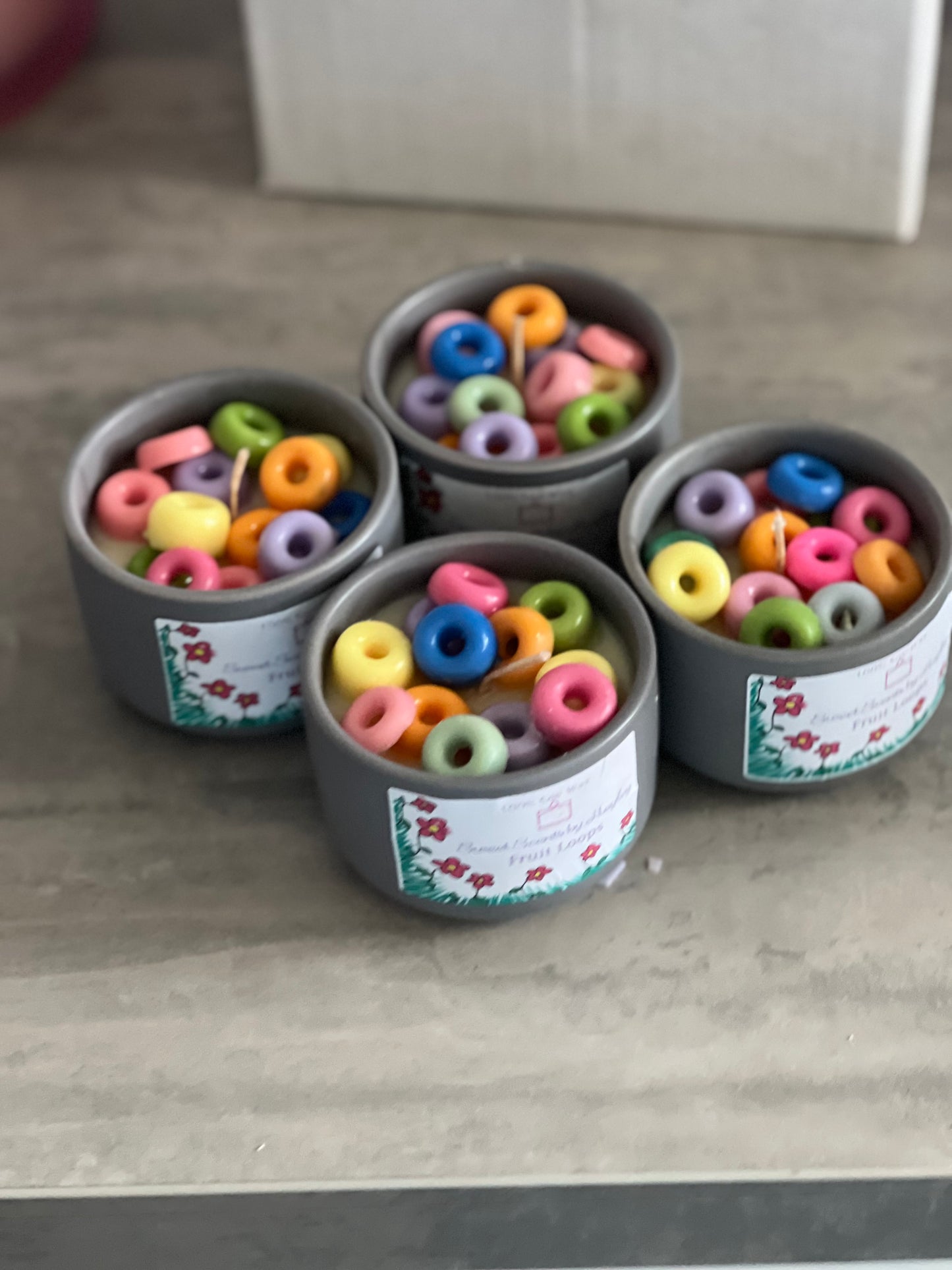 Cereal-sly Nostalgic Fruit Loops Candle