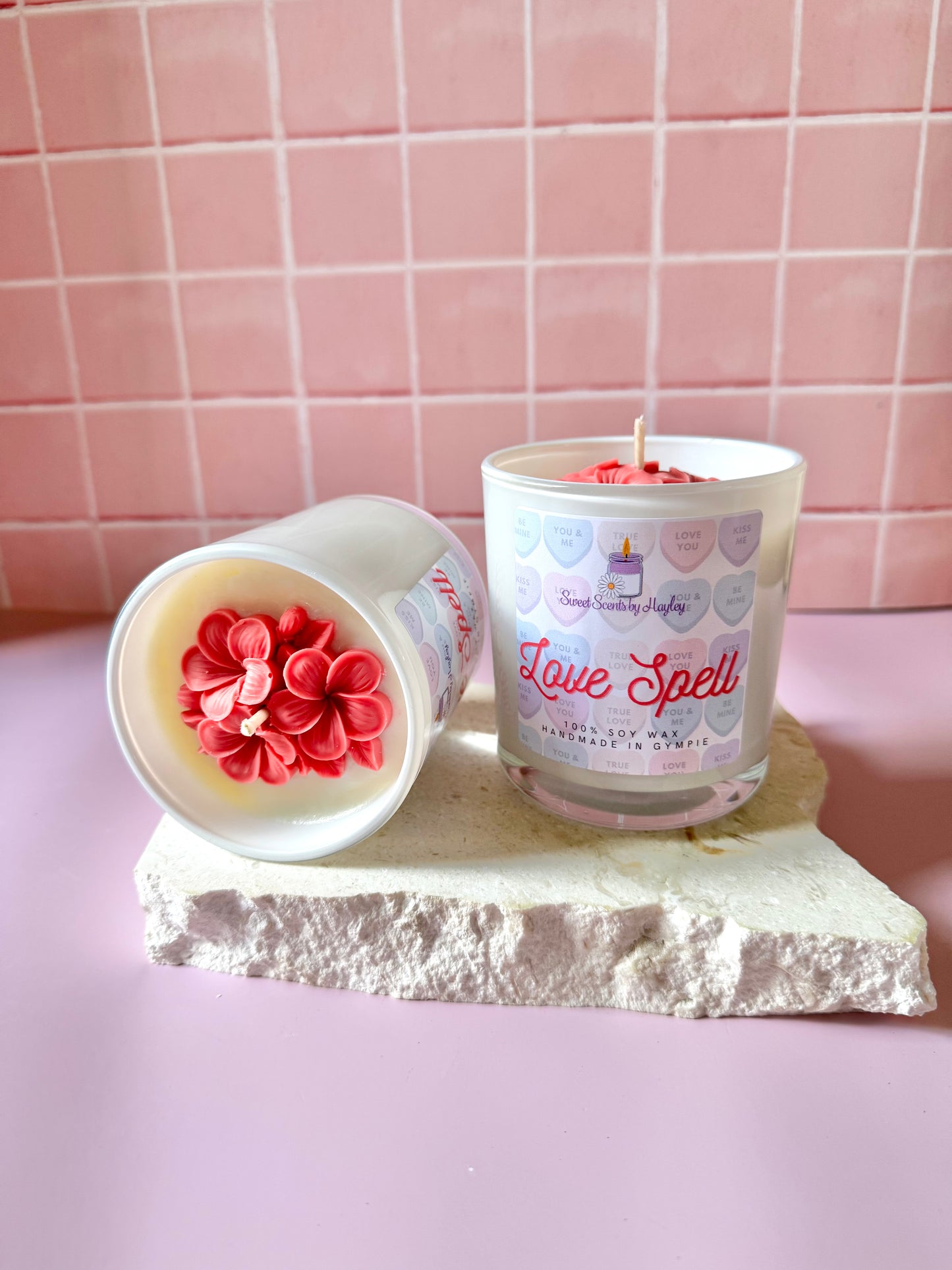Valentines Bloom - Love Spell Candle