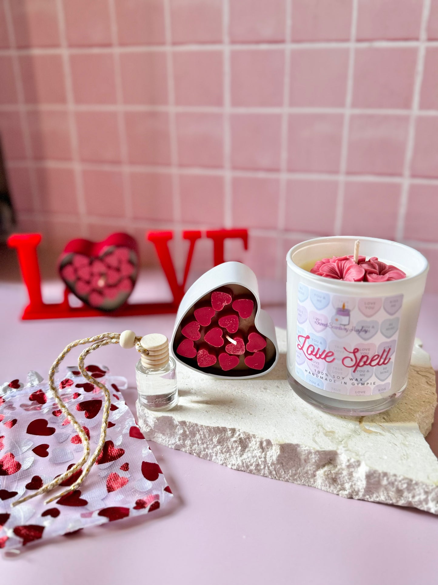 Valentines Bloom - Love Spell Candle