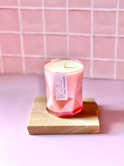 Pink Geo - 400g Candle