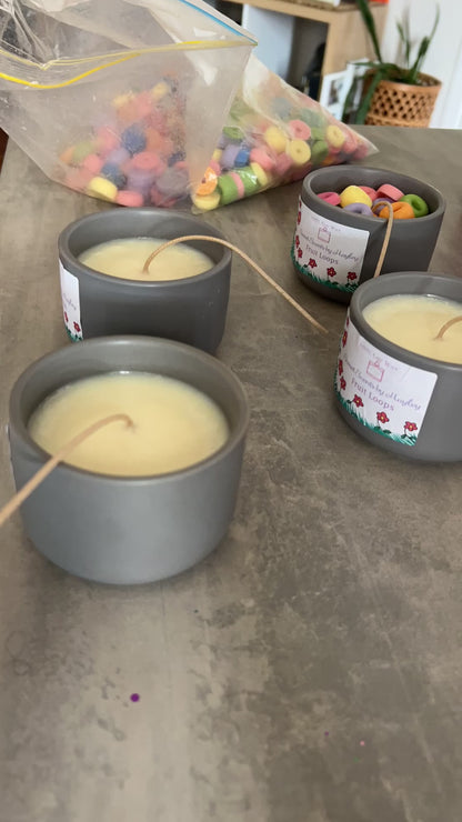 Cereal-sly Nostalgic Fruit Loops Candle