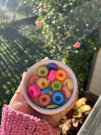 Cereal-sly Nostalgic Fruit Loops Candle