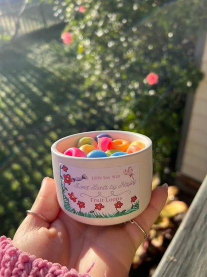 Cereal-sly Nostalgic Fruit Loops Candle