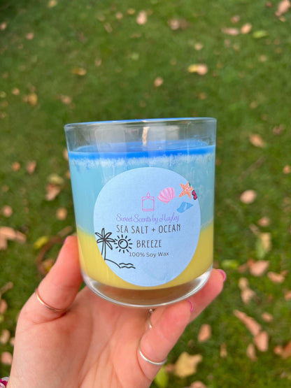 Seas The Day layered candle